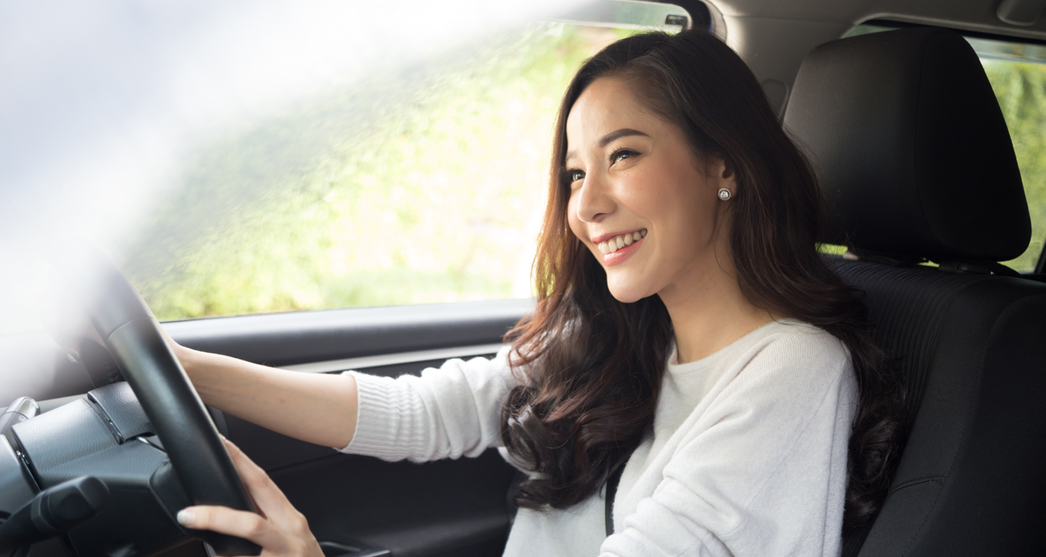 woman driving